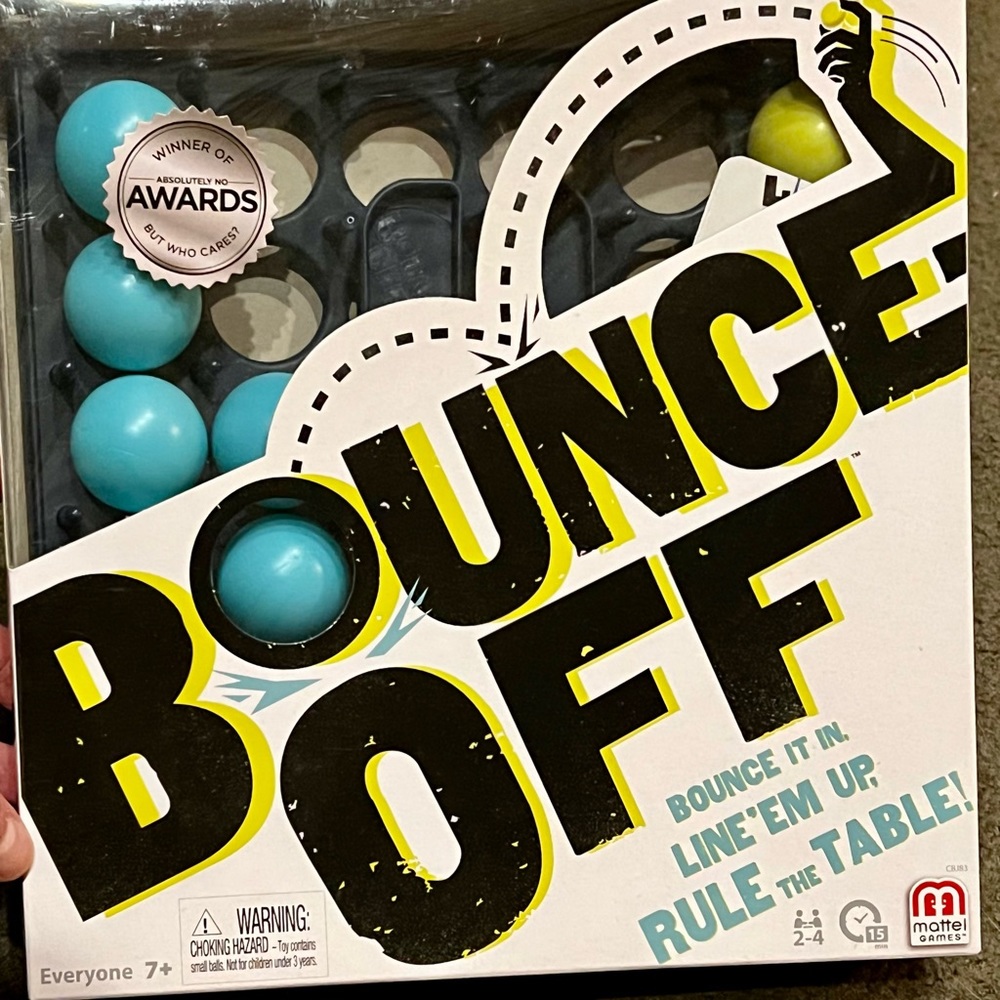 Bounce Off party game! Colored ping pong balls!